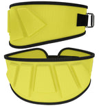 Rip Toned 6In Weightlifting Belt, Powerlifting, Bodybuilding Belt Men & Women, Back Support Weight Lifting (Yellow, Xl)
