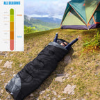 Tuphen- Sleeping Bags For Adults Kids Boys Girls Backpacking Hiking Camping Microfiber Liner, Cold Warm Weather 4 Seasons Winter