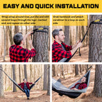 Elk Single Hammock With Tree Straps For Outdoor Camping, Hiking, Backpacking And Travel - Compact, Portable And Lightweight Para