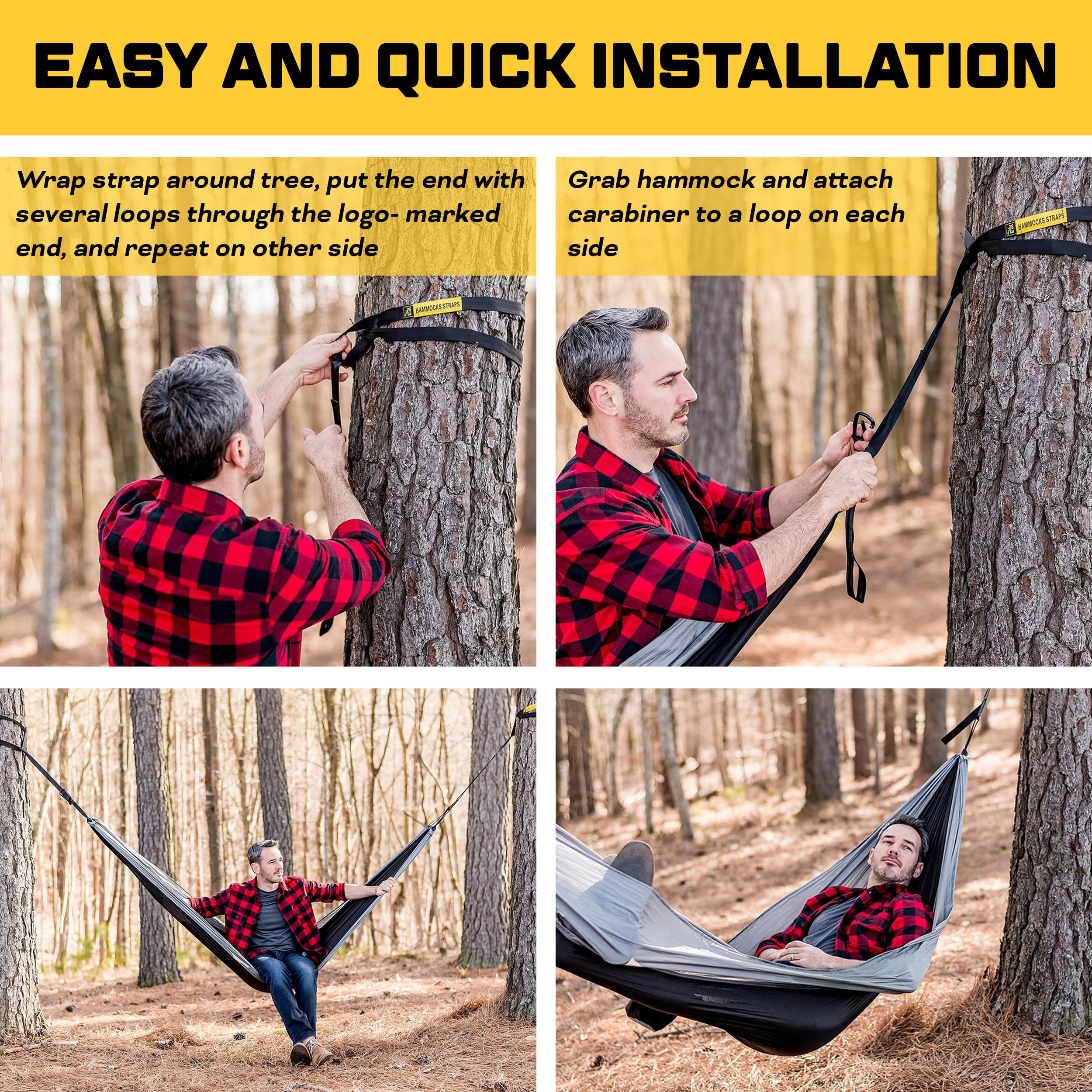 Elk Single Hammock With Tree Straps For Outdoor Camping, Hiking, Backpacking And Travel - Compact, Portable And Lightweight Para