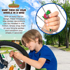 Bike Wheel Dinosaurs Spokes - 36 Kit - Cute Biking Accessories For Kids - Bicycle Spokes Decorations - Cool Cycling Gear Gift Fo