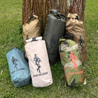 Free Soldier Camping Tarp Waterproof Portable Multifunctional Outdoor Camping Traveling Awning Backpacking Shelter Rain Tarp (Da