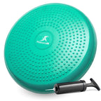 Prosourcefit Core Balance Disc Trainer, 14 Diameter With Pump For Improving Posture, Fitness, Stability, Green