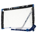 Franklin Sports Unisex Teen Franklin Sports Tampa Bay Lightning Mini Hockey Set Knee Hockey Goal Ball 2 Hockey Stick Combo, Tamp