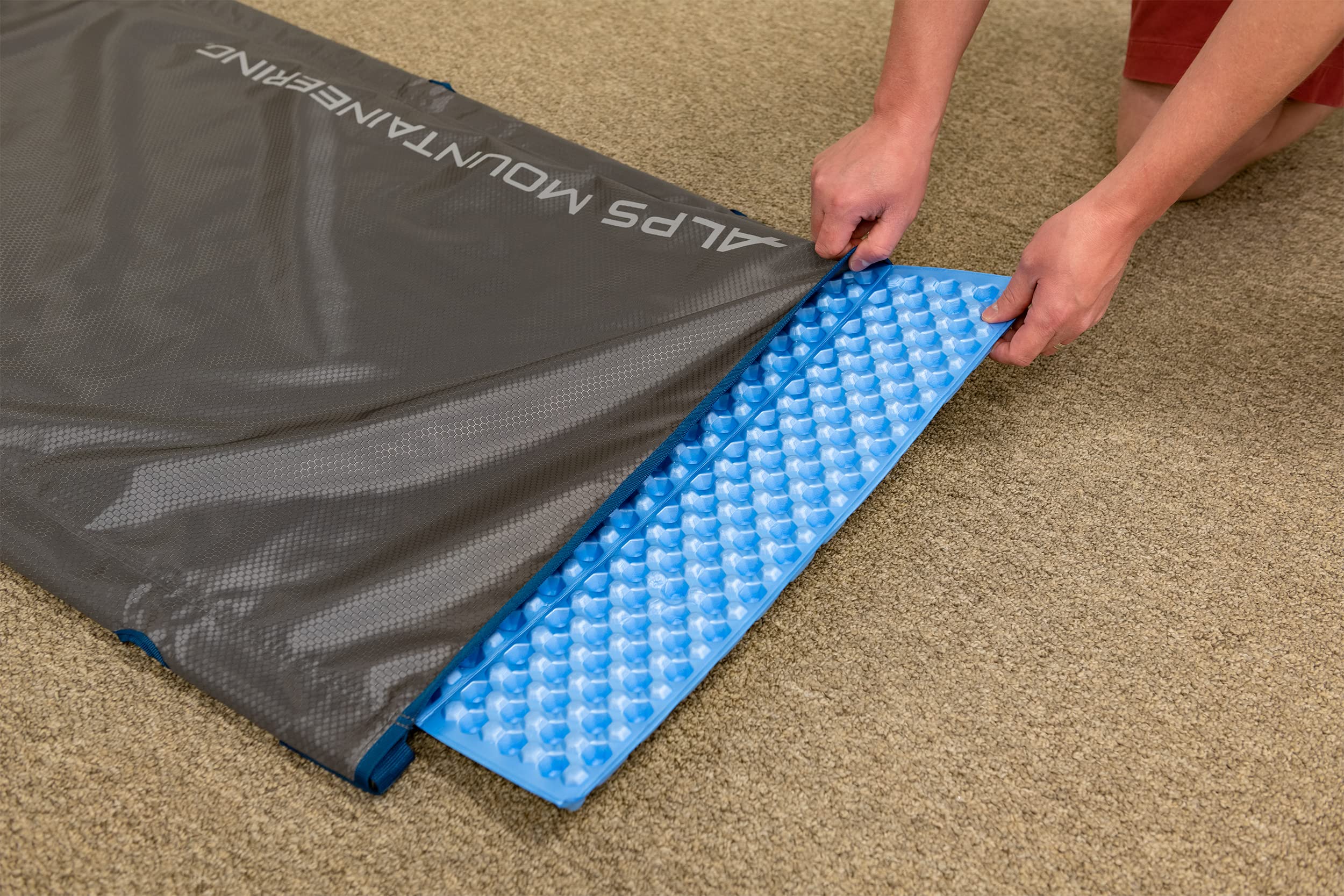 Alps Mountaineering Ready Lite Camping Cot, One Size, Charcoal/Blue