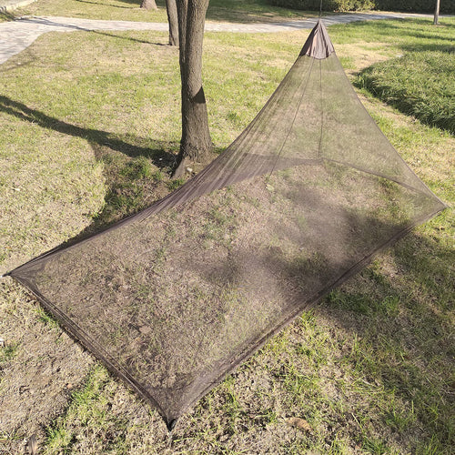 Aventik Edsrdluz 400 Fine Meshes Triangular Outdoor Camping Mosquito Net For Camping Bed Compact, Bug Net With Carry Bag 87'' X 