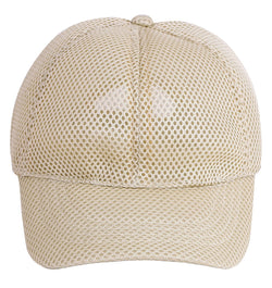 Zacharias MenS Net Baseball Cap Fon Beige
