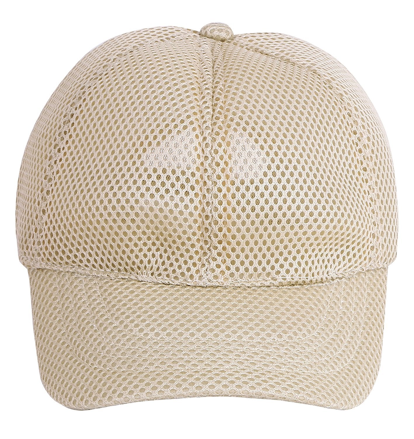 Zacharias MenS Net Baseball Cap Fon Beige