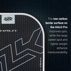 Selkirk Slk Halo Pro Max Pickleball Paddle | Raw Carbon Fiber Pickleball Paddle With A Rev-Core Power Polymer Core | The Pickleb