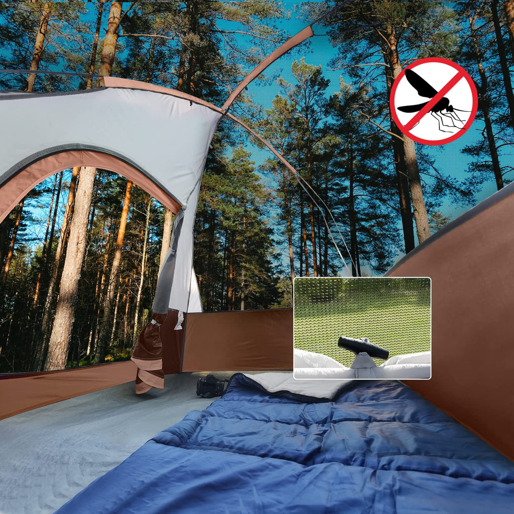 Camping Tent 2 Person, Waterproof Windproof Tent With Rainfly Easy To Set Up Portable Dome Tents For Camping
