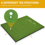 Shopsource Golf Mat, 5  4ft Golf Hitting Mat for Indoor Outdoor, Top-Notch Artificial Turf Practice Mats with 9 PU Golf Balls+3