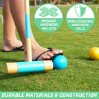 Gosports Deluxe Croquet Set - Full Size For Adults & Kids