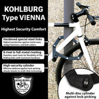 Kohlburg Security Folding Lock - 35 Foldable Bicycle Lock - High German Security Standard - Very Secure Folding Bike Lock - Spec