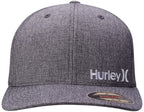 Hurley Mens Baseball Cap - Corp Stretch Fitted Hat, Size Large-X-Large, Light Grey