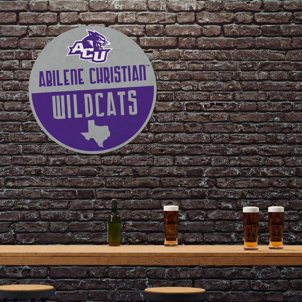 Rico Industries Ncaa Abilene Christian Wildcats Classic Shape Cut Pennant - Home And Living Room D  Cor - Soft Felt Ez To Hang,