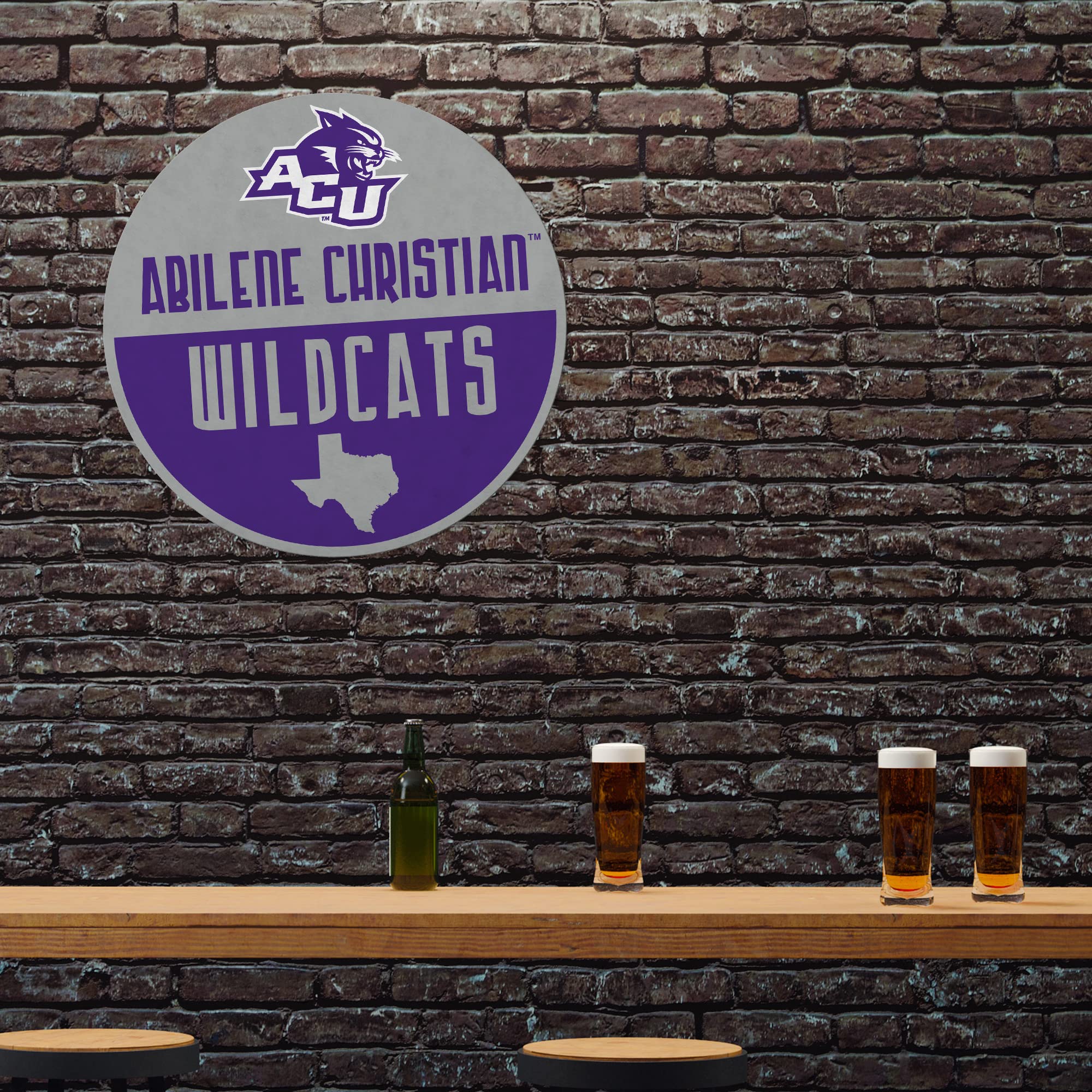 Rico Industries Ncaa Abilene Christian Wildcats Classic Shape Cut Pennant - Home And Living Room D  Cor - Soft Felt Ez To Hang,