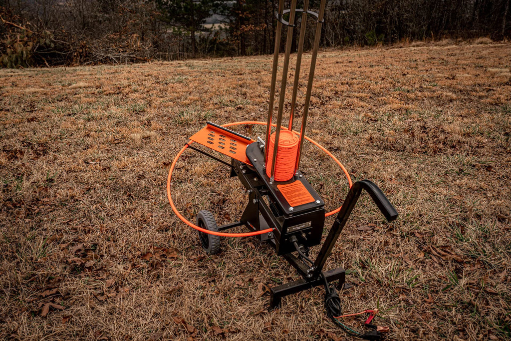 Do All Outdoors Fw80 Flyway 80 Auto Clay Pigeon Trap With Wheels, Holds 80 Clays, Black/Orange, One Size