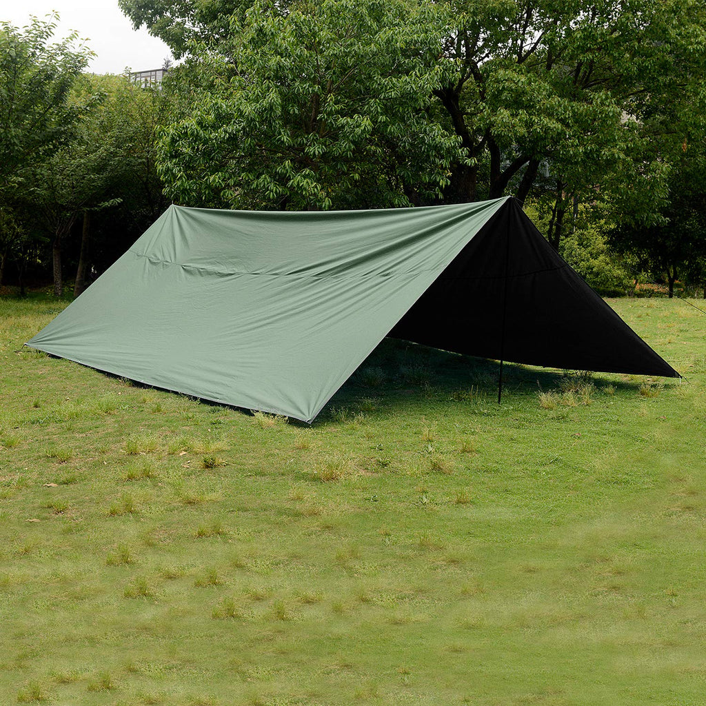 Wind Tour Portable Multifunctional Outdoor Camping Traveling Awning Backpacking Tarp Sunshade Lightweight Uv Protection And Pu 3
