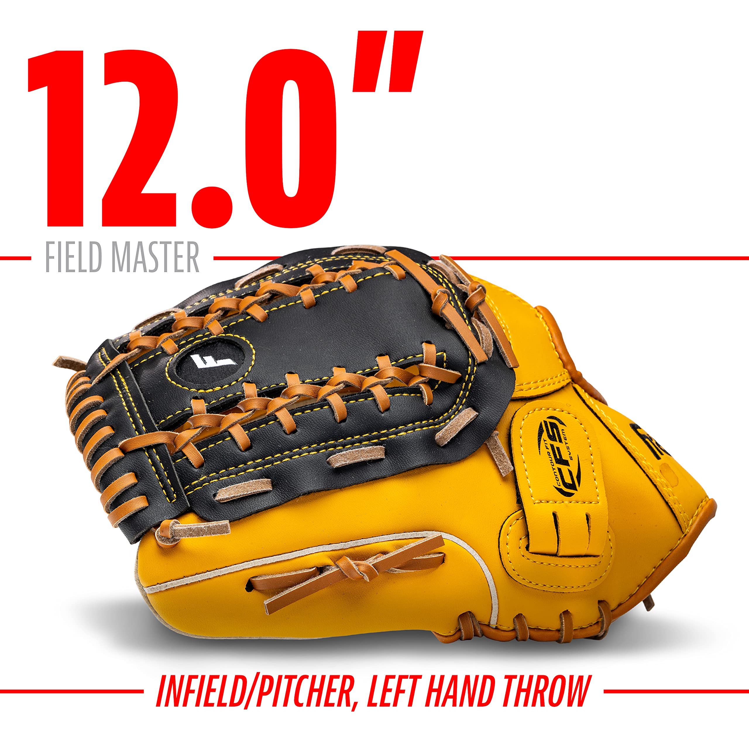 Franklin Sports Baseball And Softball Glove - Field Master - Baseball And Softball Mitt Tan, 12''