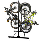 Storeyourboard Freestanding 8 Bike Storage Rack, 2-Sided Bicycle Organizer, Indoor Garage Floor Stand, Holds Mtb, Road, Kids, &