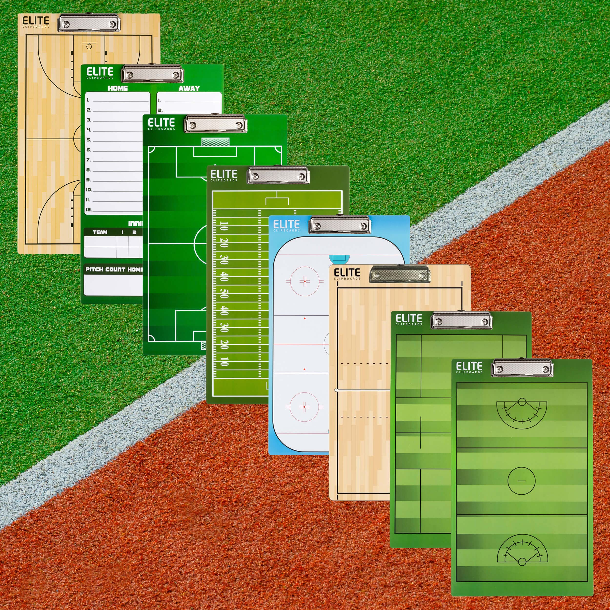 Elite Clipboards Dry Erase Coaches Clipboards  Basketball, Baseball, Soccer, Football, Hockey, Volleyball, Lacrosse (Soccer)