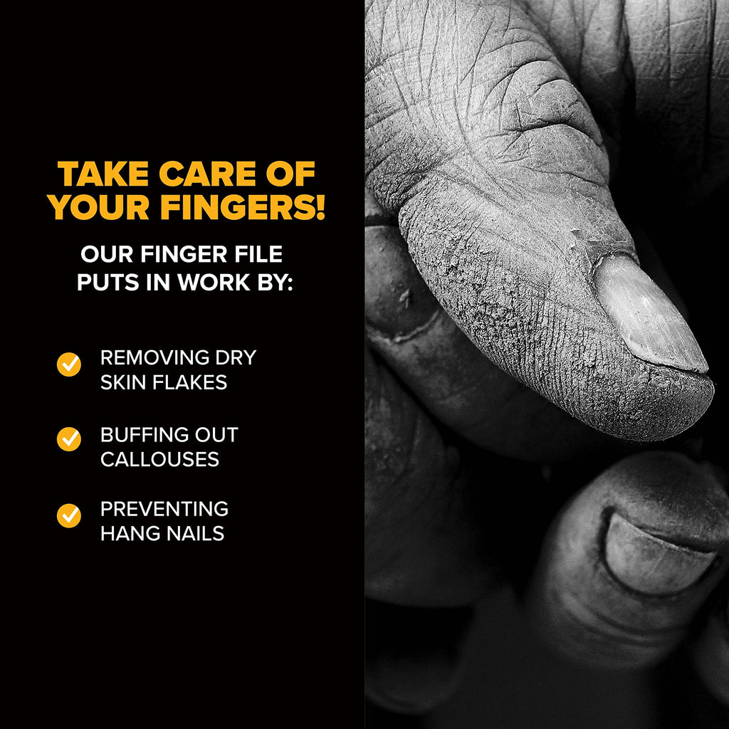 Climbskin Double Sided Hand & Finger File - Pocket Sized For Travel - For Flappers, Rips, Cracks - Strong Smooth Hands - Great F