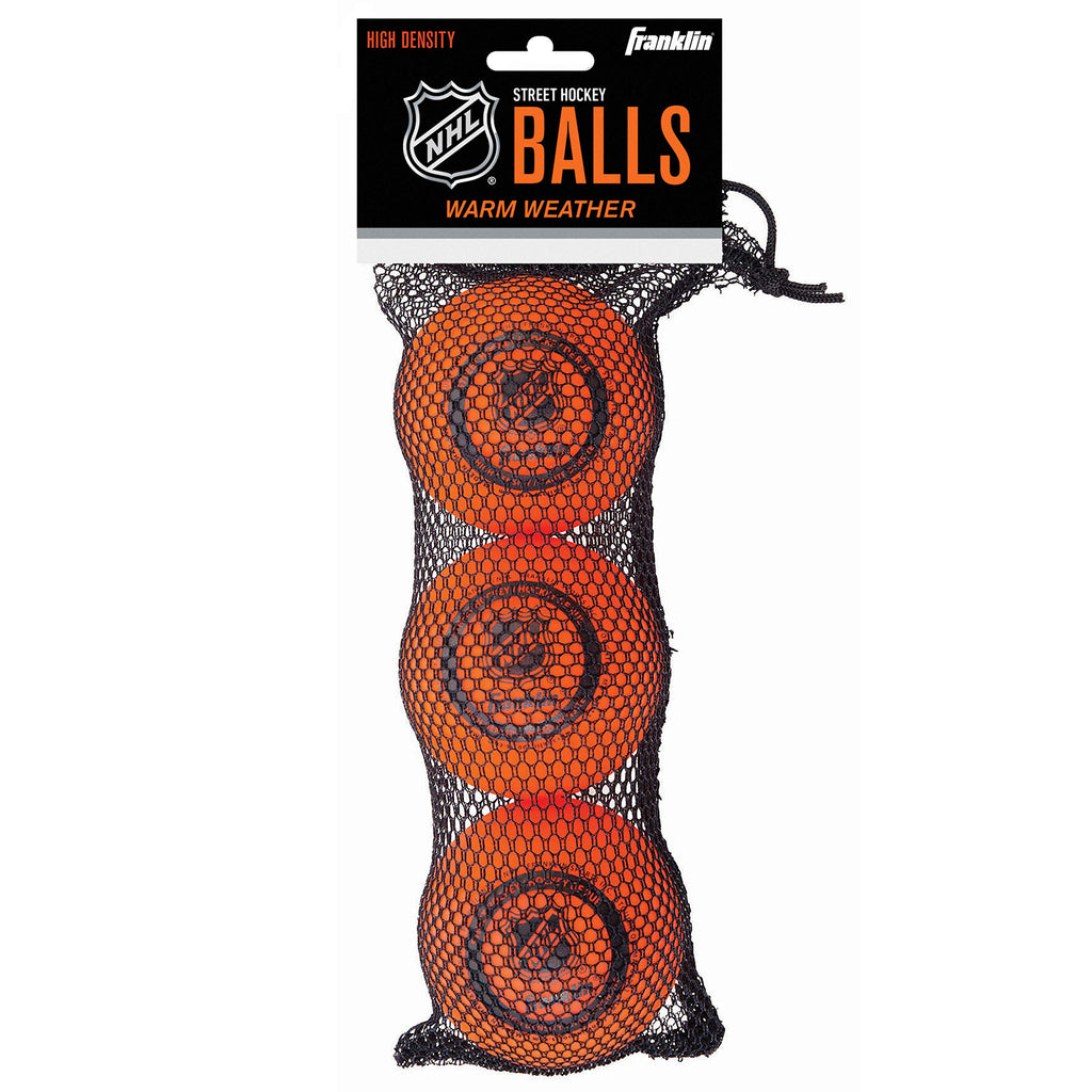 Franklin Sports Street Hockey Balls, Low Bounce