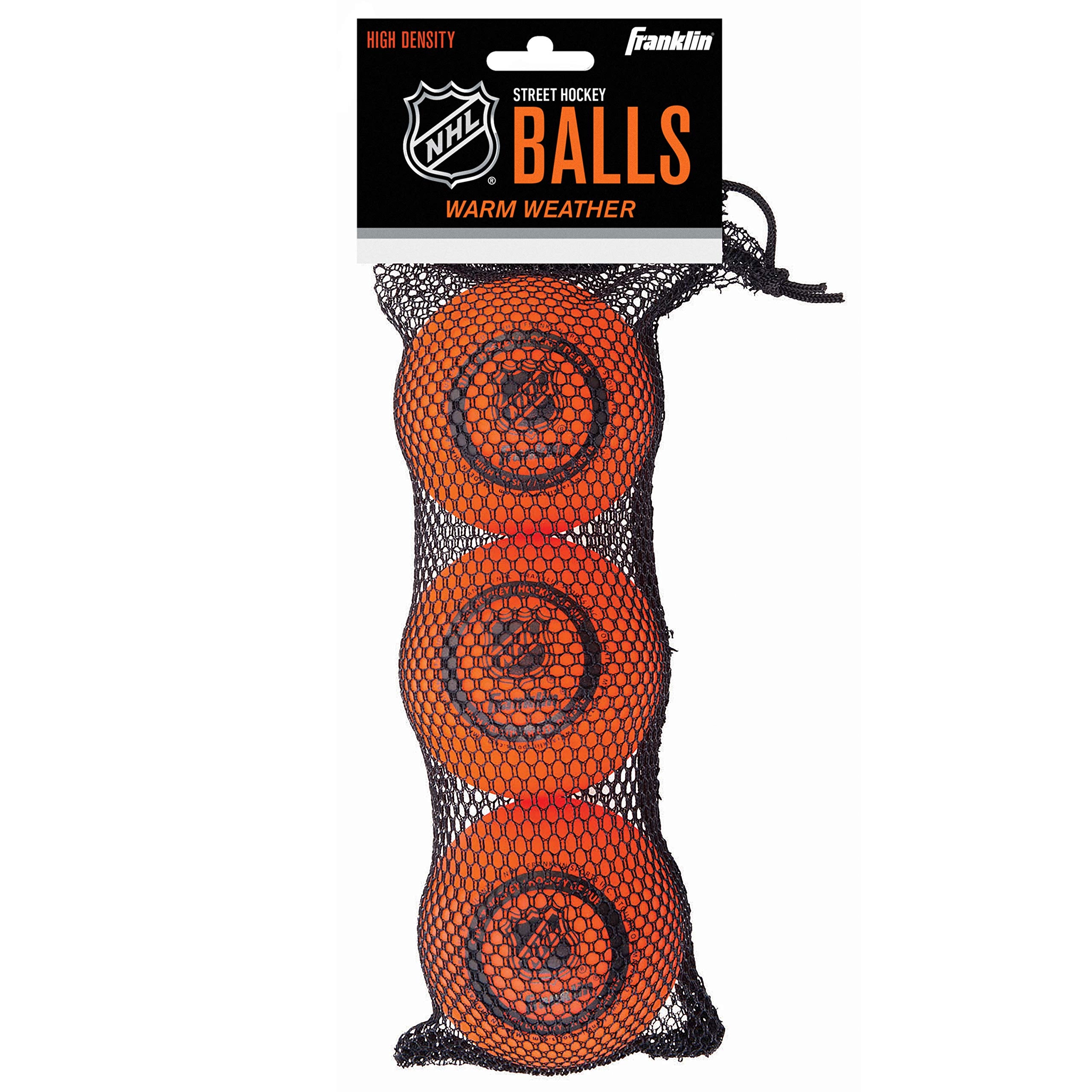 Franklin Sports Street Hockey Balls, Low Bounce