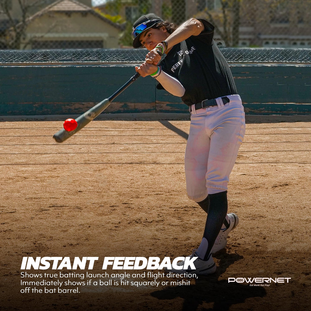 Powernet Crusher Training Baseballs, Baseball Hitting Trainer For Improved Speed, Power & Coordination, Batting Practice Basebal