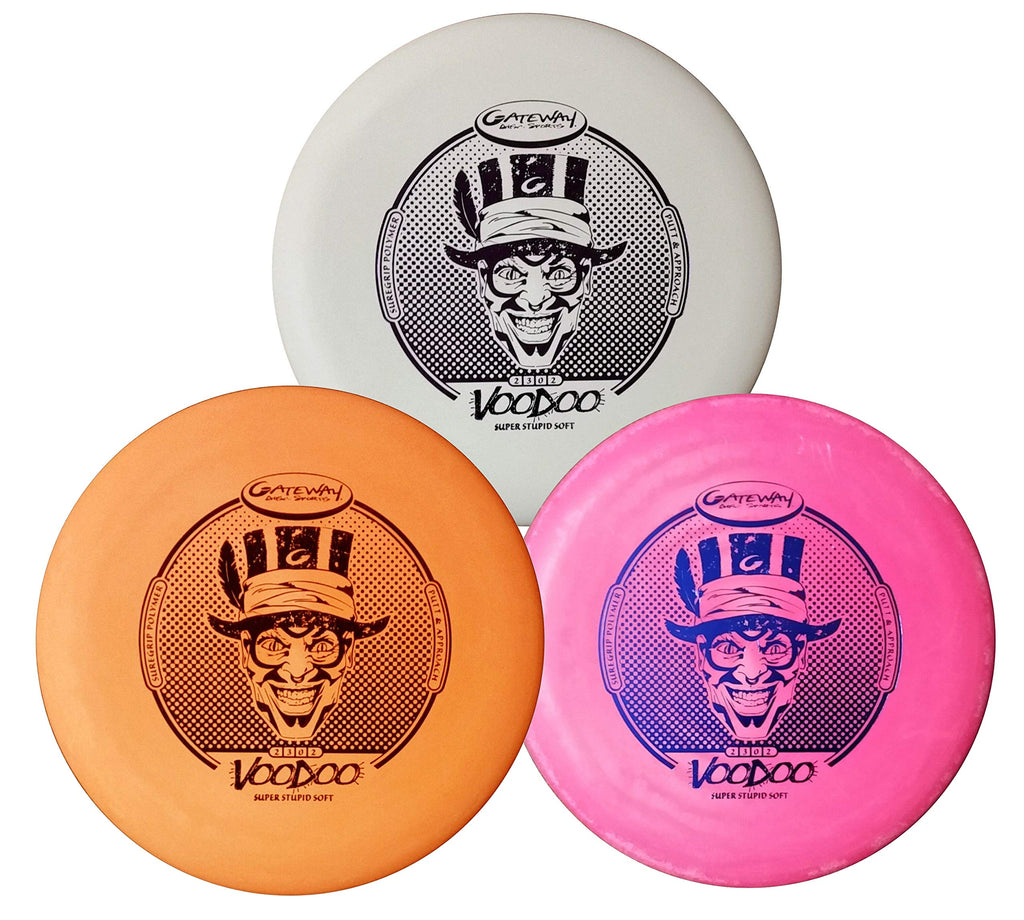 Gateway Voodoo Disc Golf Putter Approach Disc - 3 Pack (Super Stupid Soft (Sss))