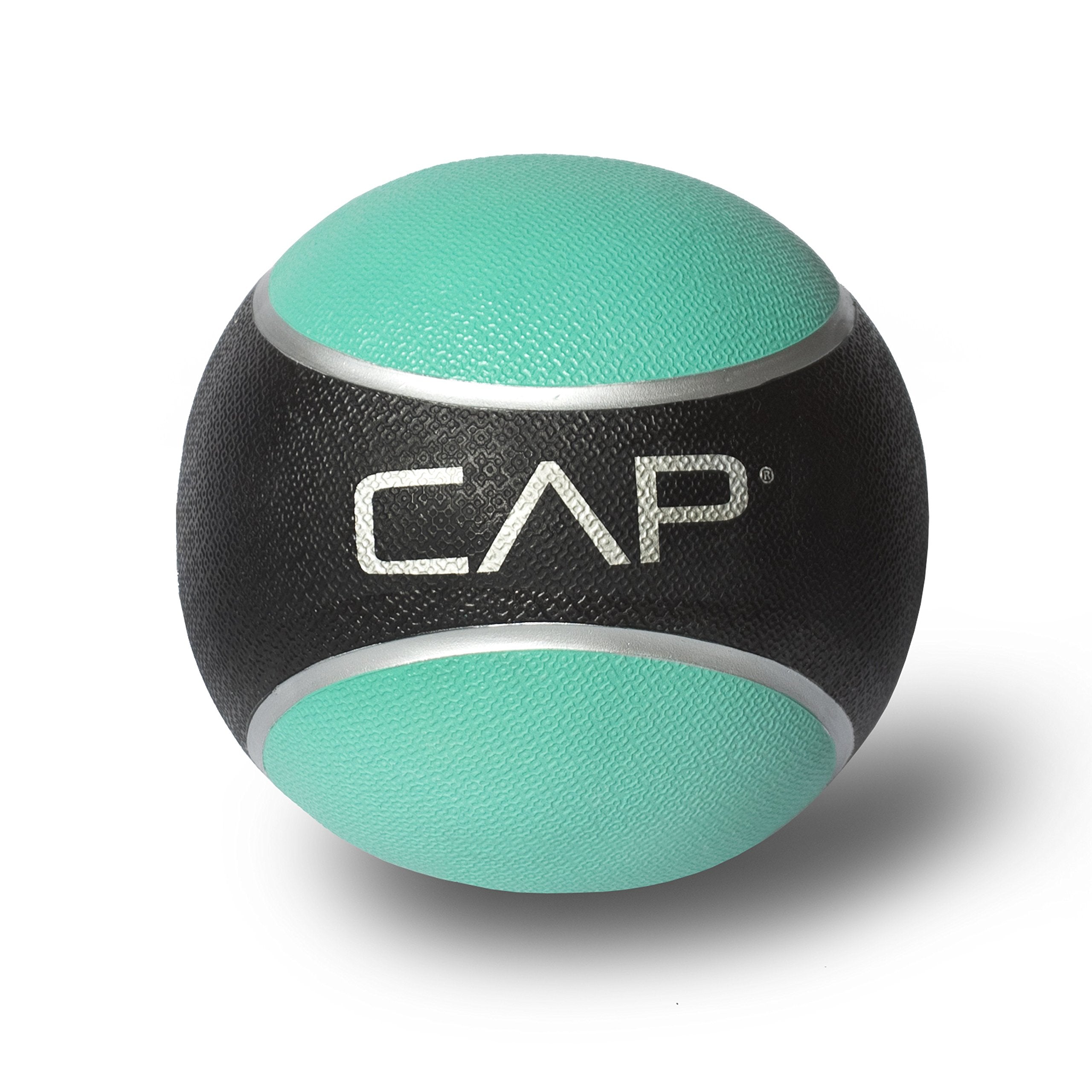 Cap Barbell Rubber Medicine Ball, 2-Pound, Teal
