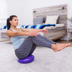 Prosourcefit Core Balance Disc Trainer, 14 Diameter With Pump For Improving Posture, Fitness, Stability, Purple