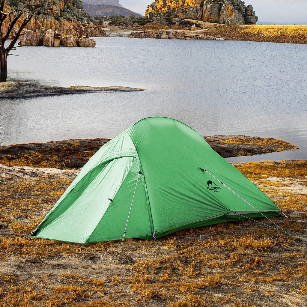 Naturehike Cloud Up Free Standing 2 Person Backpacking Tent Ultralight Nylon Double Layer Camping Tents For Two Person (210T Pol