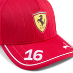 Puma Scuderia Ferrari F1 2025 Charles Leclerc Hat - Red- One Size Fits Most