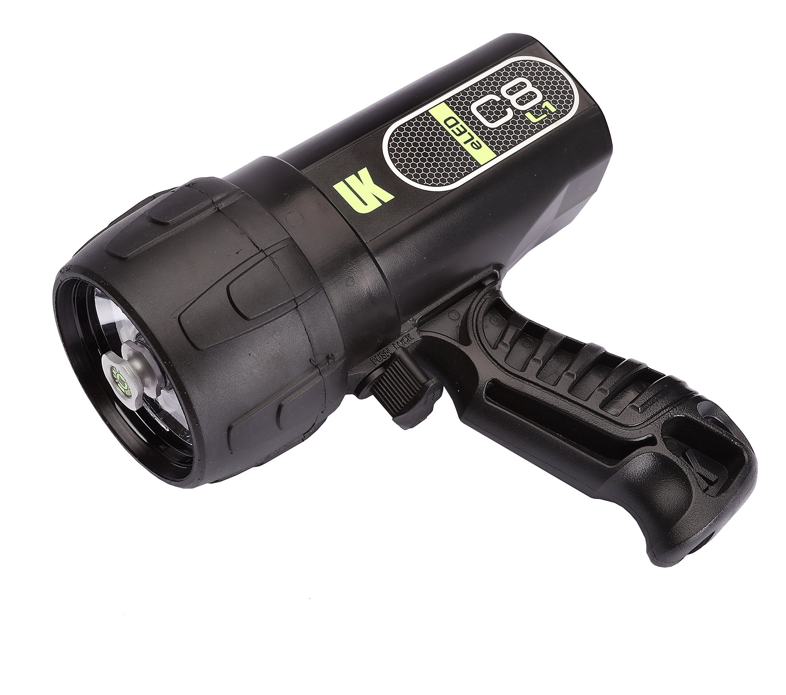 Underwater Kinetics C8 eLED (L2) Dive Light, Rechargeable w/ NiMH Battery/Charger, Black