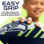 Franklin Sports Nfl Seattle Seahawks Football - Youth Football - Mini 8.5'' Rubber Football - Perfect For Kids - Team Logos And