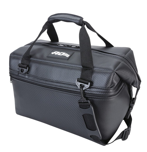 Ao Coolers Carbon Soft Cooler With High-Density Insulation, Black  , 24-Can