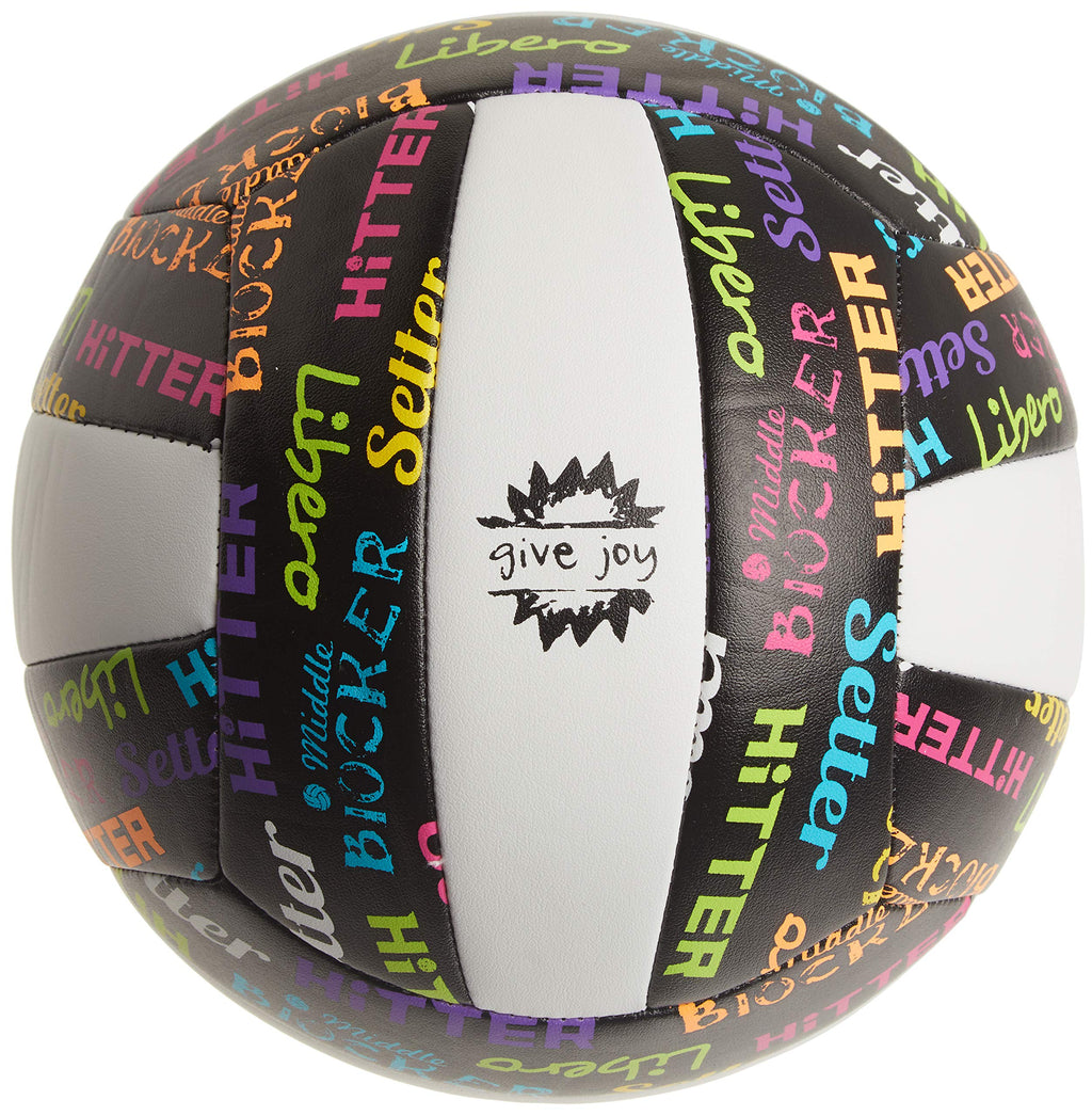 Molten Volleyball Positions Recreational Volleyball, Black/Neon Colors, Official, Ms500-Vbp