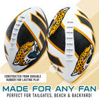 Franklin Sports Nfl Jacksonville Jaguars Football - Youth Football - Mini 8.5'' Rubber Ball - Perfect For Kids - Team Logos And