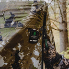 Barronett Blinds Big Mike, Portable Hunting Blind, Tall Hub Blind, Shoot While Standing, Low Profile Windows, 2-Person, Crater T