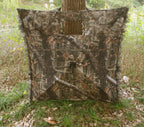 Auscamotek Leafy Hunting Blind Portable Ground Blind, Quick Setup Lightweight Deer Blind Camouflage Tent Brown