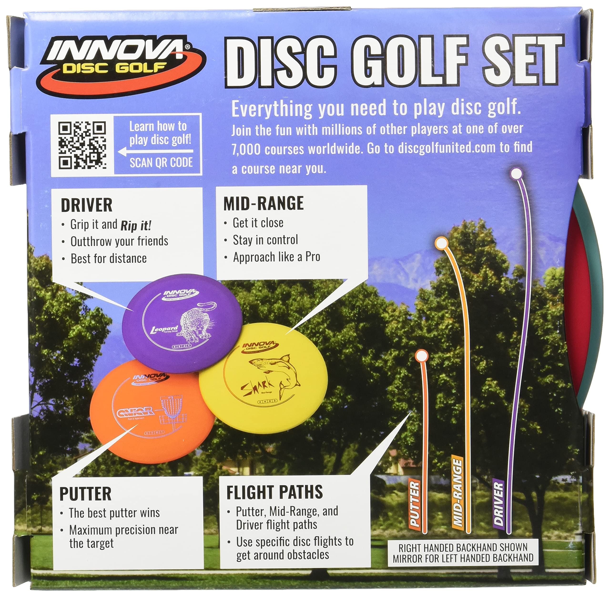 Innova Disc Golf Set - Driver, Mid-Range & Putter, Comfortable Dx Plastic, Colors May Vary (3 Pack)