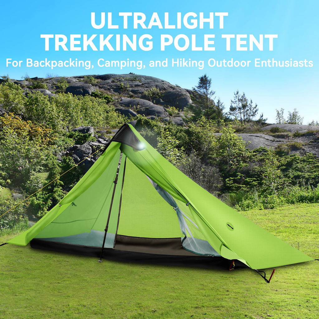 Fbsport Ultralight Tent 3-Season Backpacking Tent 1 Person Camping Tent, Outdoor Lightweight Lanshan Camping Tent Shelter For Ca