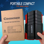 Comesee Retractable Ping Pong Net For Any Table, Table Tennis Nets And Posts Equipment For Replacement (Black)