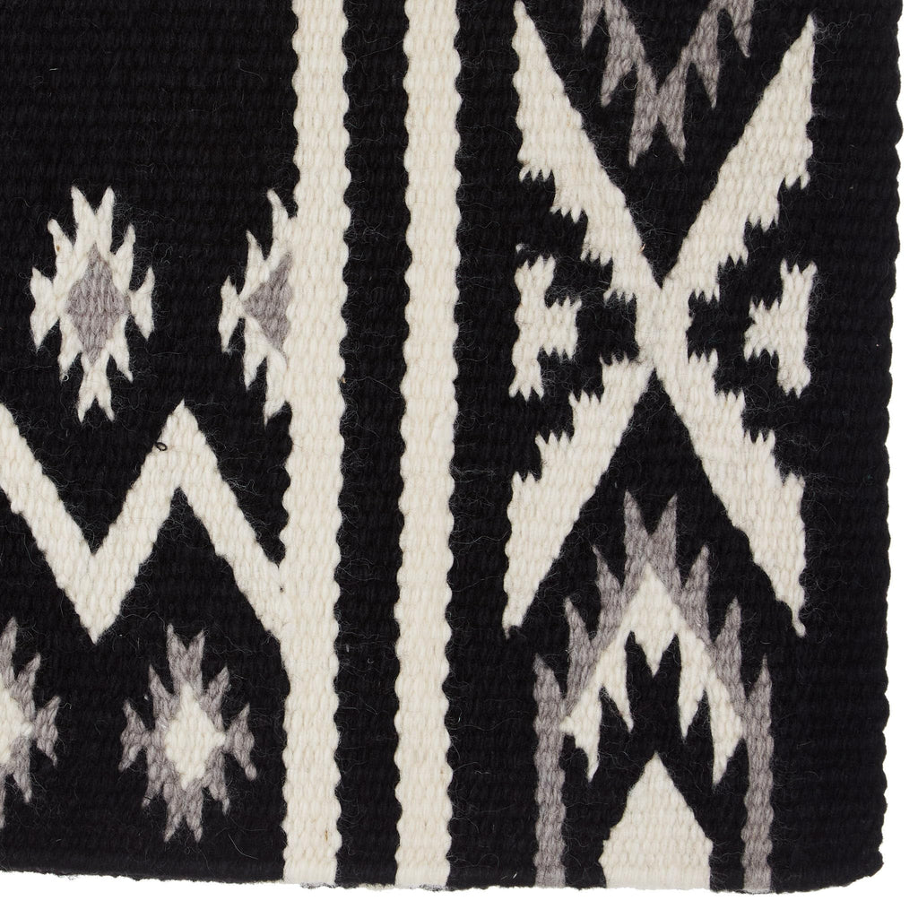 Mayatex New Phoenix Saddle Blanket, Black/Ash/Cream, 38 X 34-Inch