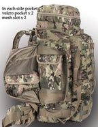 Xmilpax Large Military Backpack Army Rucksack Tactical Molle Pack For Camping Backpacking Hunting Bushcraft Adventure 70L