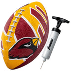 Franklin Sports Nfl Arizona Cardinals Football - Youth Football - Mini 8.5'' Rubber Ball - Perfect For Kids - Team Logos And Col