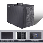 Champkey Golf Trunk Organizer Storage-Portable And Foldable Golf Travel Storage Locker Ideal For Travel Golf And Car Golf (Black