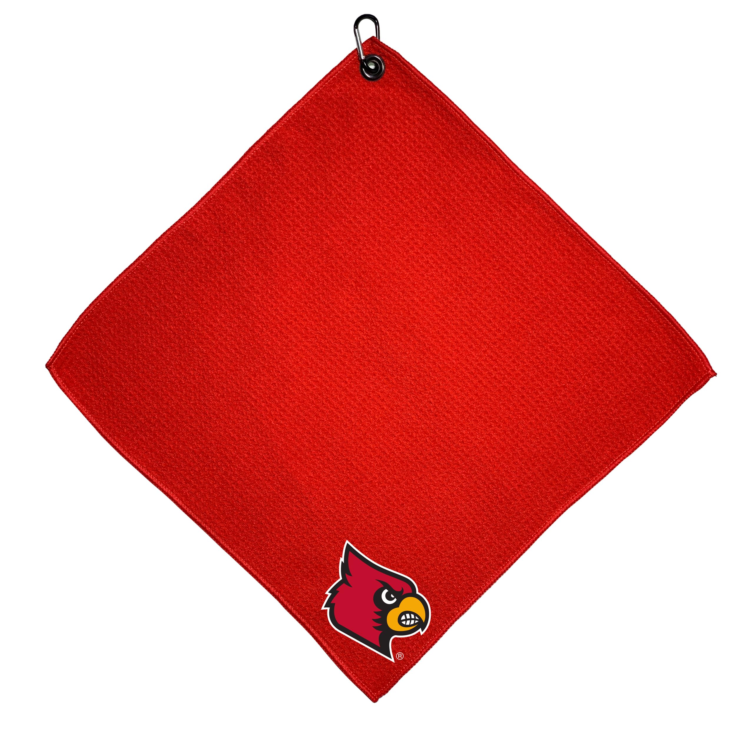 Team Golf NCAA Louisville Cardinals Microfiber Golf Towel, 15x15 (Multicolor)