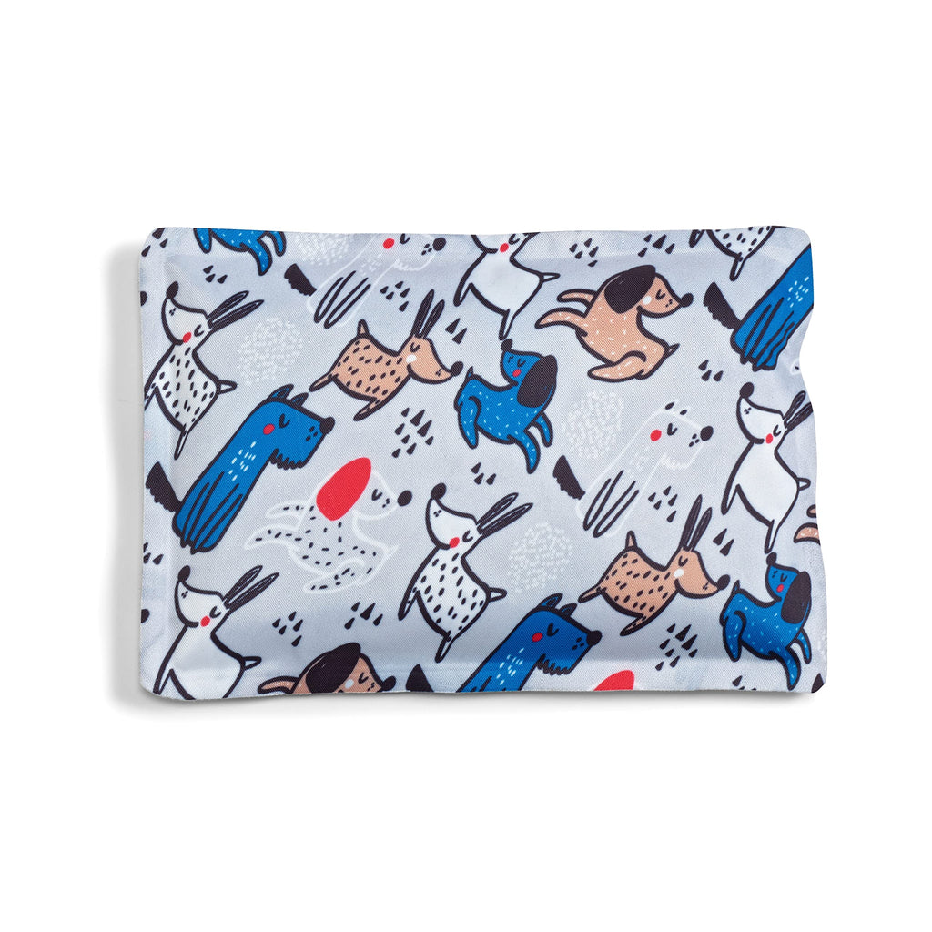 Cool Coolers By Fit & Fresh 2 Pack Soft Ice, Flexible Stretch Nylon Reusable Ice Packs For Lunch Boxes & Coolers, Happy Dogs